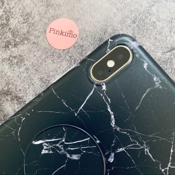 💕iPhone XS Max/XS Marble Pattern Case w/Socket - Picture 5 of 6